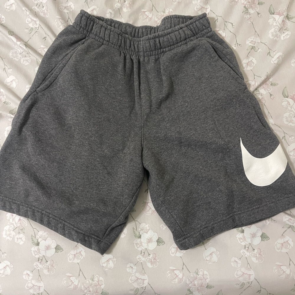 Nike Gray Shorts with White Logo